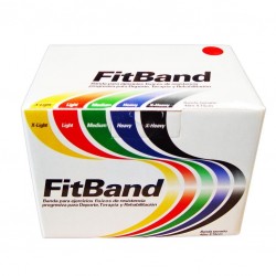 Banda elástica de resistencia progresiva roja light FITBAND