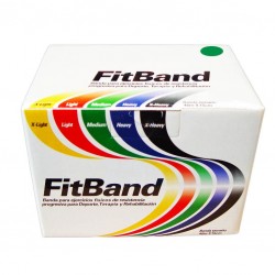 Banda elástica de resistencia progresiva verde Medium FITBAND