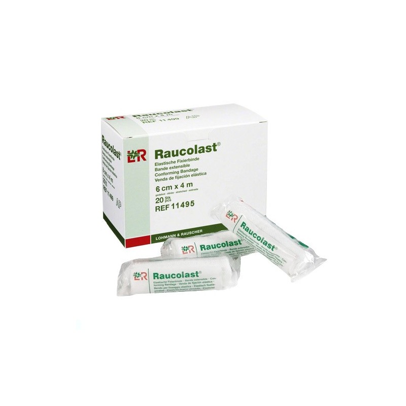 VENDA ELÁSTICA DE FIJACIÓN RAUCOLAST 6cm x 2-4mt.