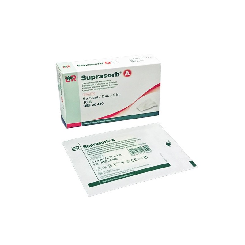 SUPRASORB A COMPRESA ALGINATO DE CALCIO 5 x 5cm
