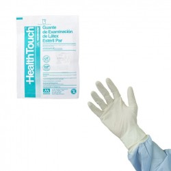 GUANTE EXAMEN DE LÁTEX HEALTH TOUCH ESTÉRIL PAR
