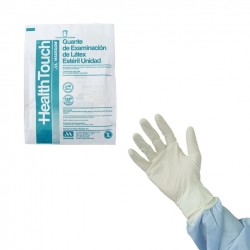 GUANTE EXAMEN DE LÁTEX HEALTH TOUCH ESTÉRIL UNIDAD (SOBRE CON 1 GUANTE)