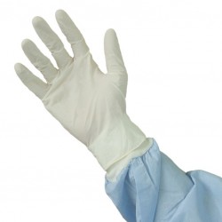 Guantes de examen de látex Health Touch | Comercial Hevea