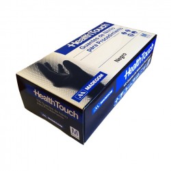 Guantes de nitrilo negro para procedimiento | Comercial Hevea