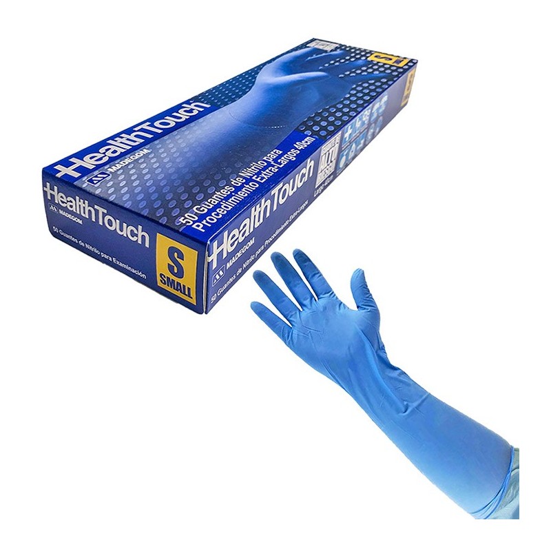 Guantes de nitrilo alto riesgo largos 40 cm