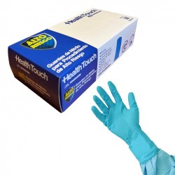 Guantes de nitrilo celeste Health Touch | Comercial Hevea