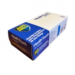 Guantes de nitrilo celeste Health Touch | Comercial Hevea