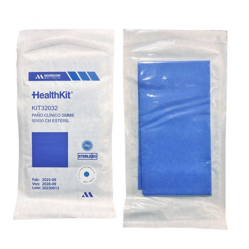 KIT PAÑO SMMS 50X50 ESTÉRIL | Comercial Hevea