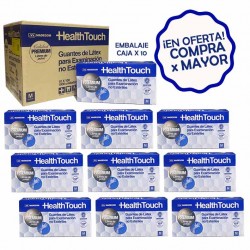 Guante examen de látex | Health Touch premium | No estéril | Libre de polvo