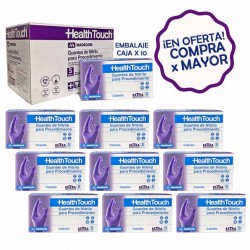 GUANTE NITRILO HEALTH TOUCH COBALTO (CAJA MASTER) | Comercial Hevea