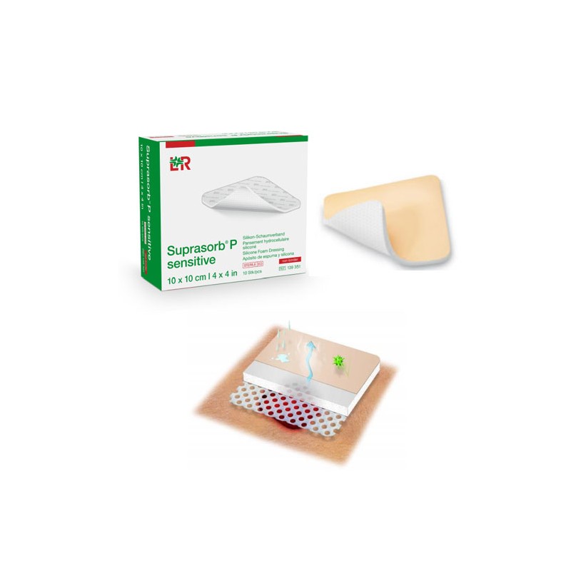 SUPRASORB P APÓSITO ESPUMA HIDROFILA SILICONADA ESTÉRIL