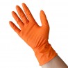 Guante nitrilo texturizado naranja