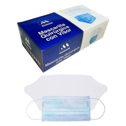 MASCARILLA QUIRÚRGICA CON VISOR (50 uds.)