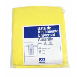 Bata de aislamiento amarilla Health Pak | Comercial Hevea